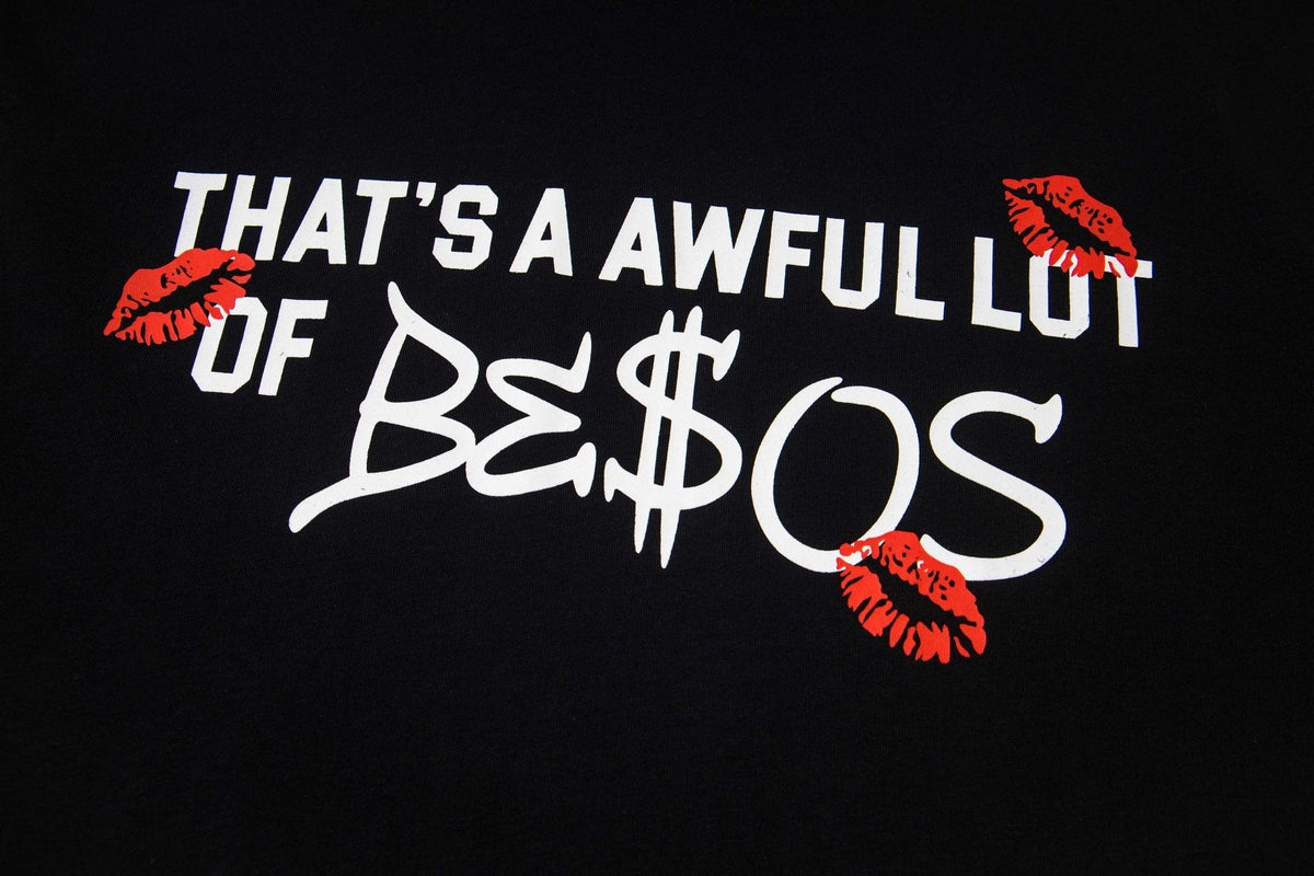 THAT'S A AWFUL LOT OF COUGH SYRUP Black Graphic Short-Sleeve T-Shirt