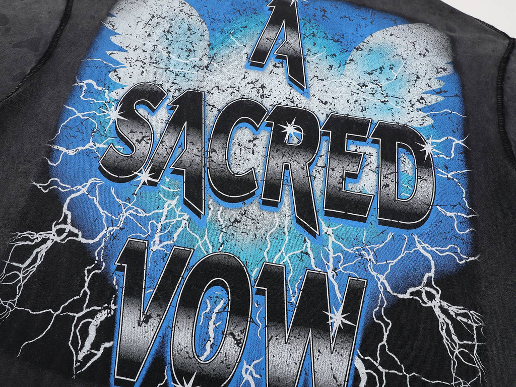 FIRST ROW A Sacred Vow Wing Graphic T-Shirt