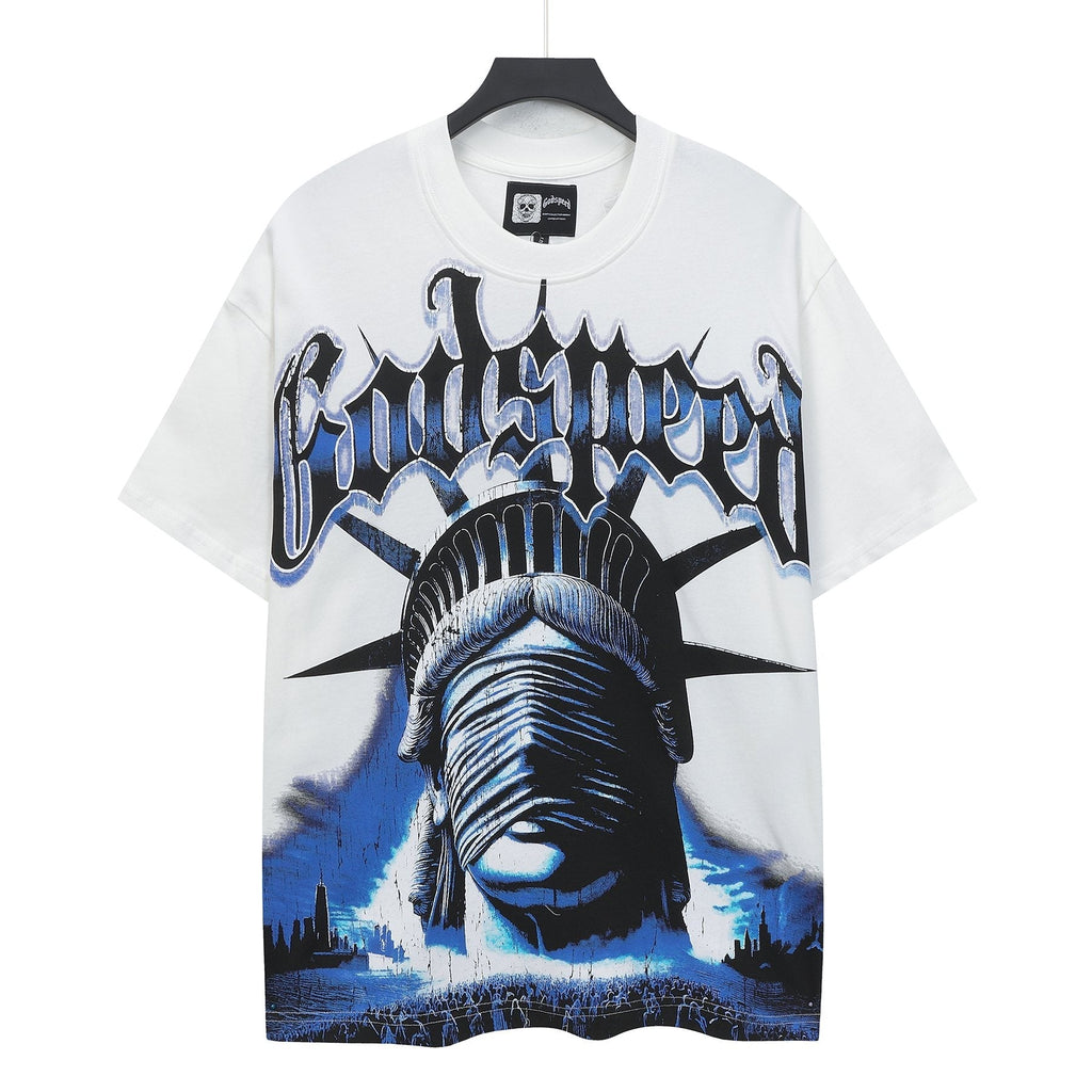 Godspeed Worship Ritual Statue Graphic T-Shirt