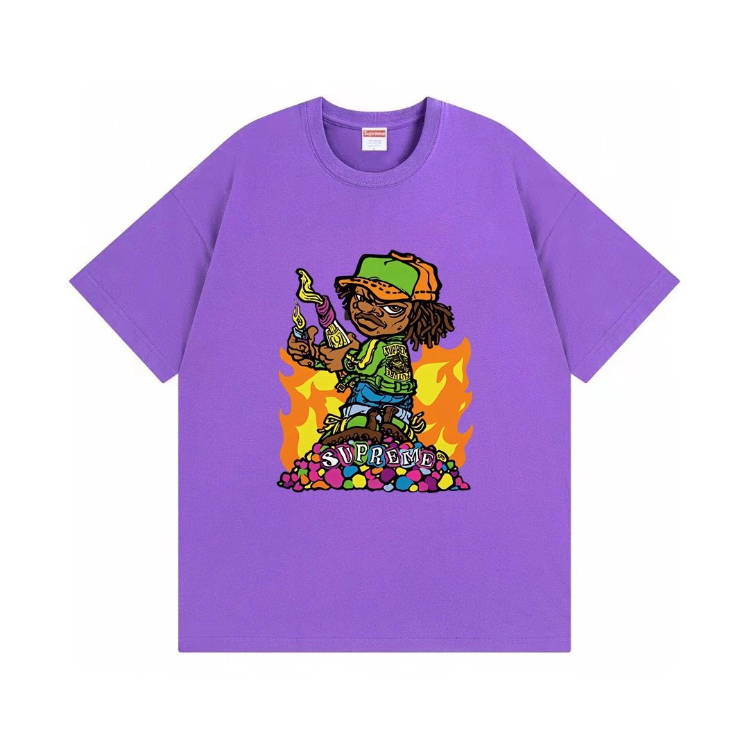Supreme Molotov Kid Flame Graphic T-Shirt
