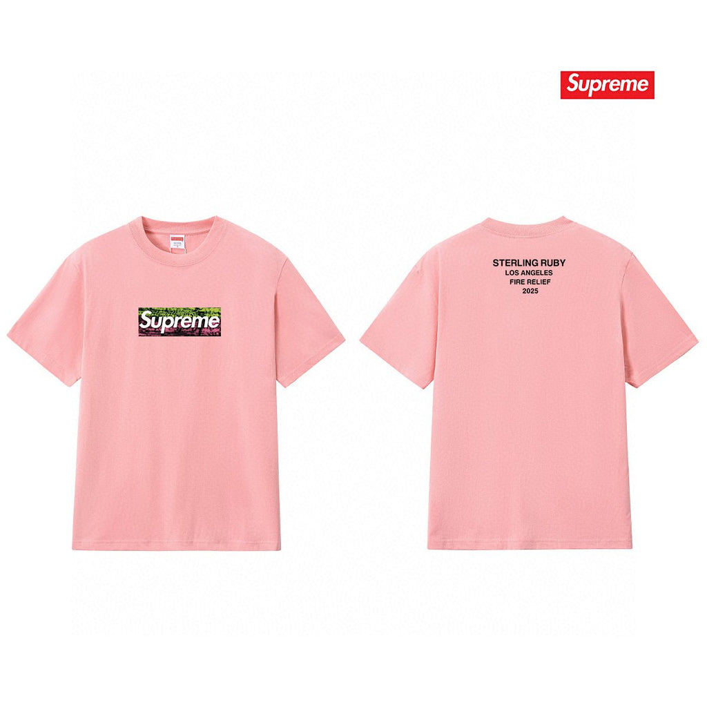 Supreme Los Angeles Wildfire Relief Box Graphic T-Shirt