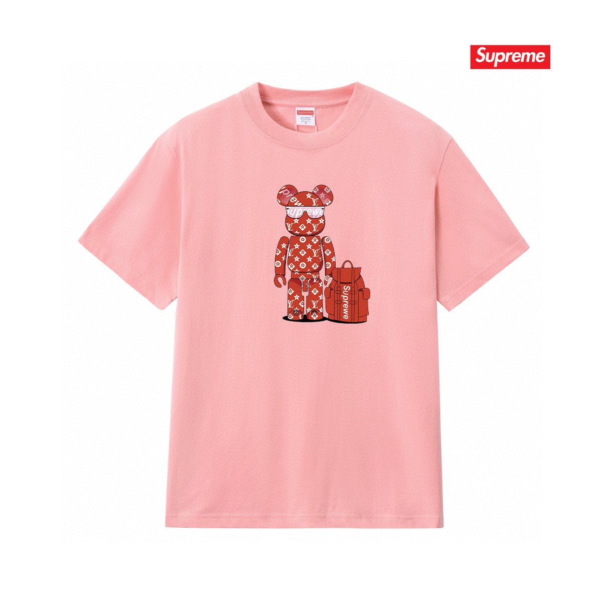 Supreme Bear-and-Bag Graphic Short-Sleeve T-Shirt