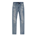 R+A Light Blue Paint Splatter Jeans