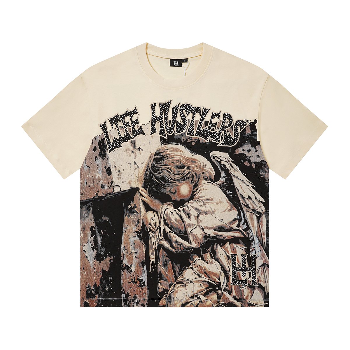 Life Hustlere No Days Off Angel Graphic T-Shirt
