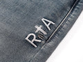 R+A Washed Blue Flared Jeans