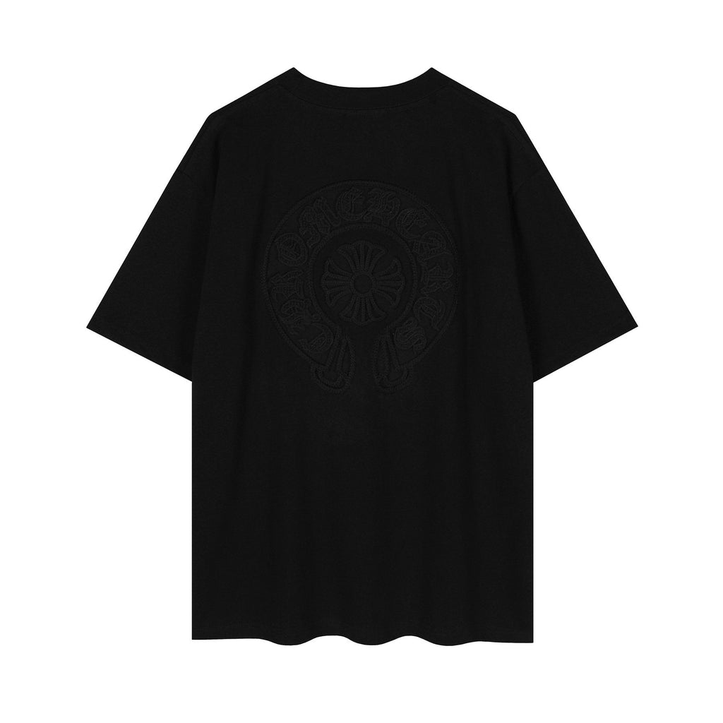 Chrome Hearts Horseshoe Embroidered Short-Sleeve T-Shirt