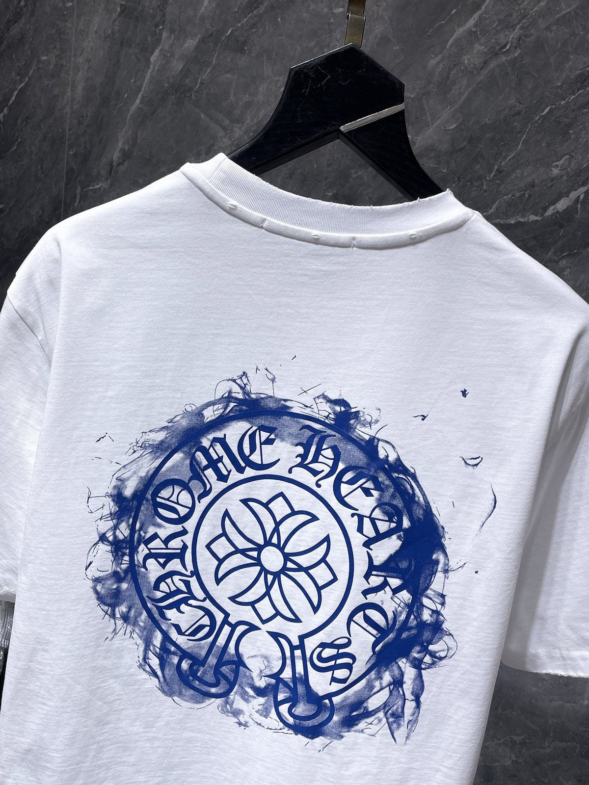Chrome Hearts Cross Floral Back Graphic T-Shirt