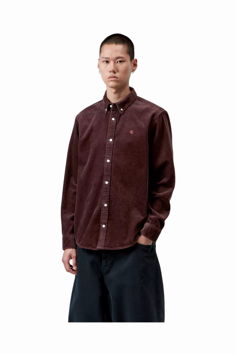CARHARTT WIP MADISON CORD SHIRT Amarone