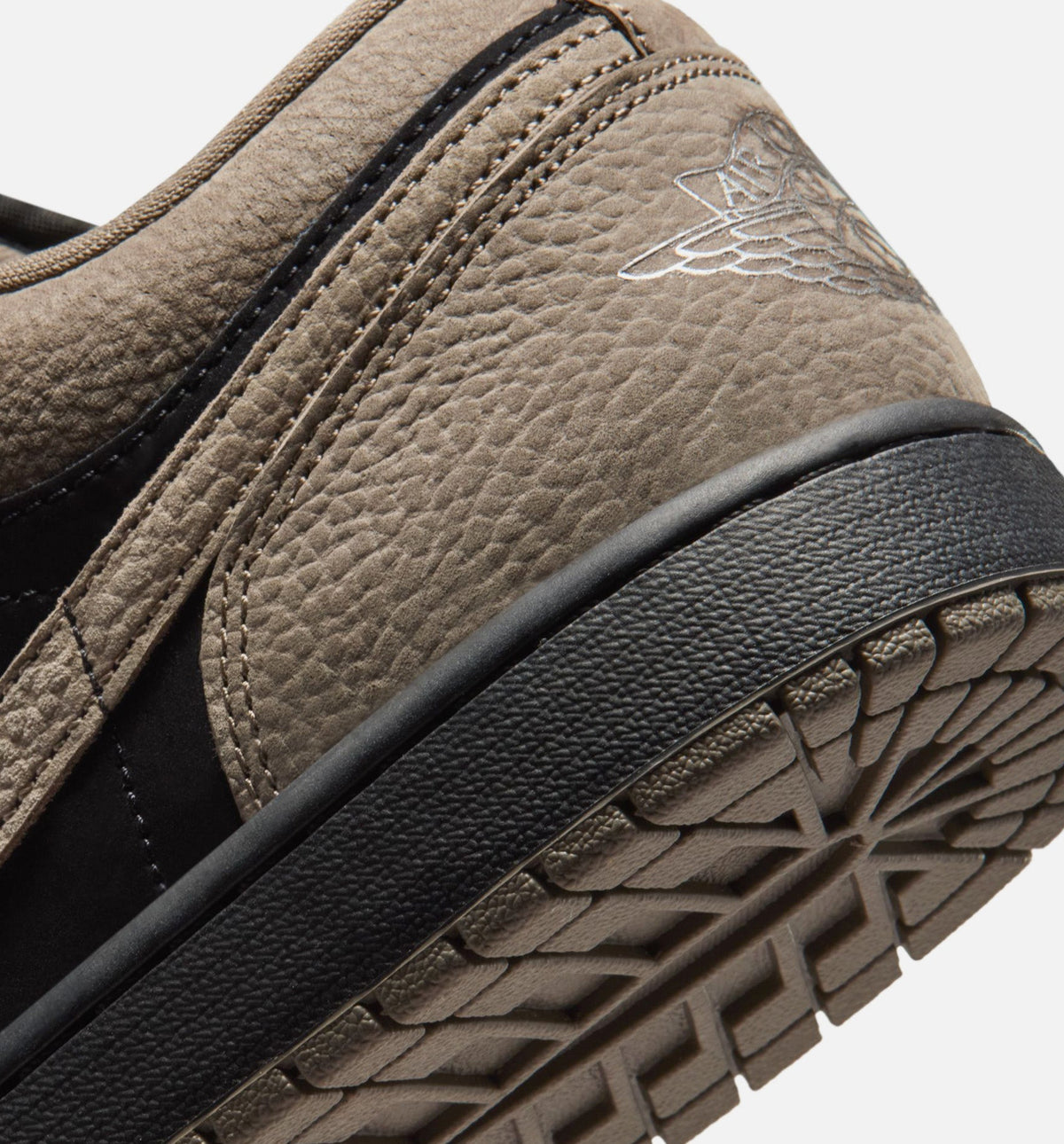 Air Jordan 1 Low SE Mens Lifestyle Shoe - Black/Olive Grey/Light Wild Mango