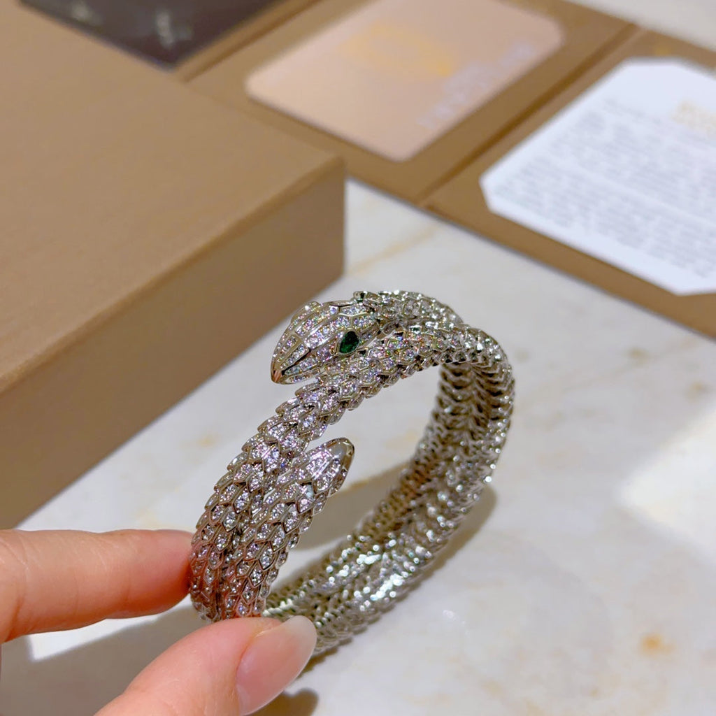 BVLGARI Viper Snake-Bone Bracelet