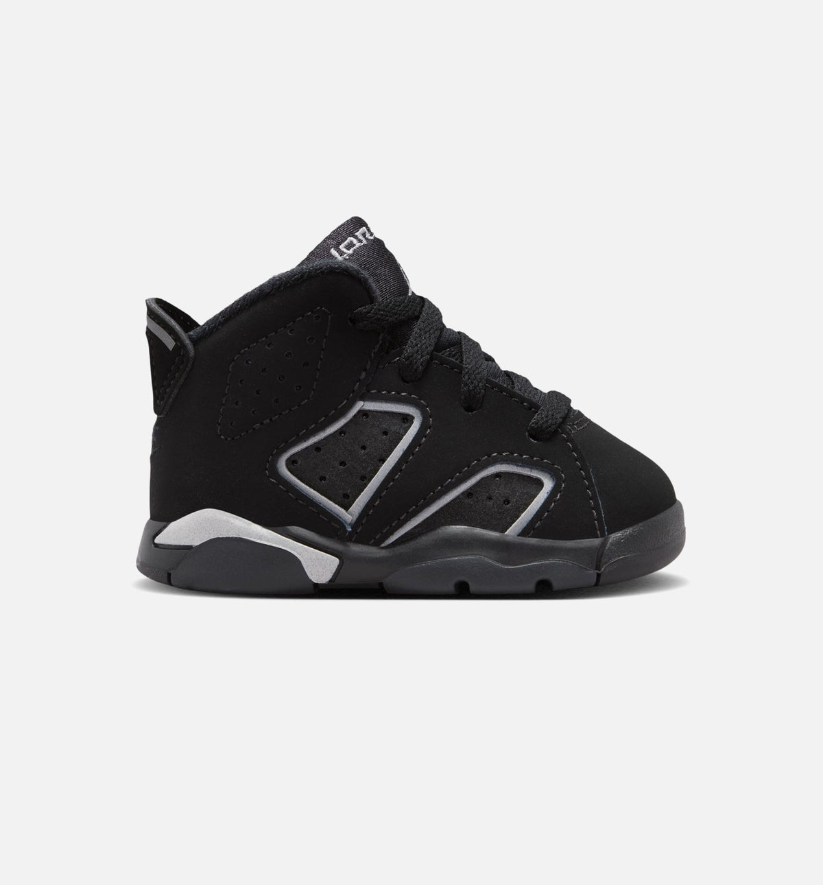 Air Jordan 6 Cap & Gown Infant & Toddler Lifestyle Shoes - Black/Reflective Silver