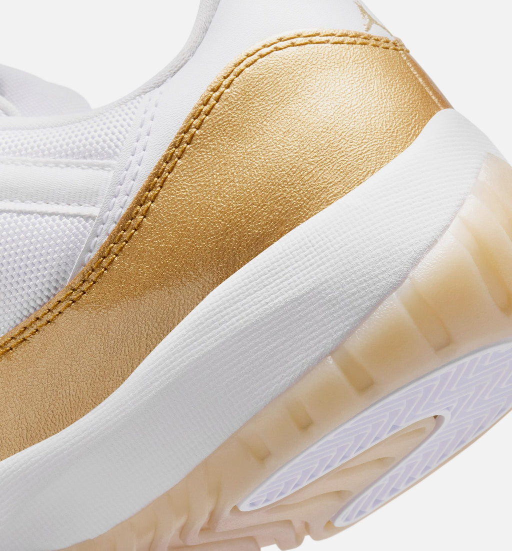 Air Jordan 11 Retro Low Mother's Day Women's Sneakers - White / Metallic Gold / Team Gold