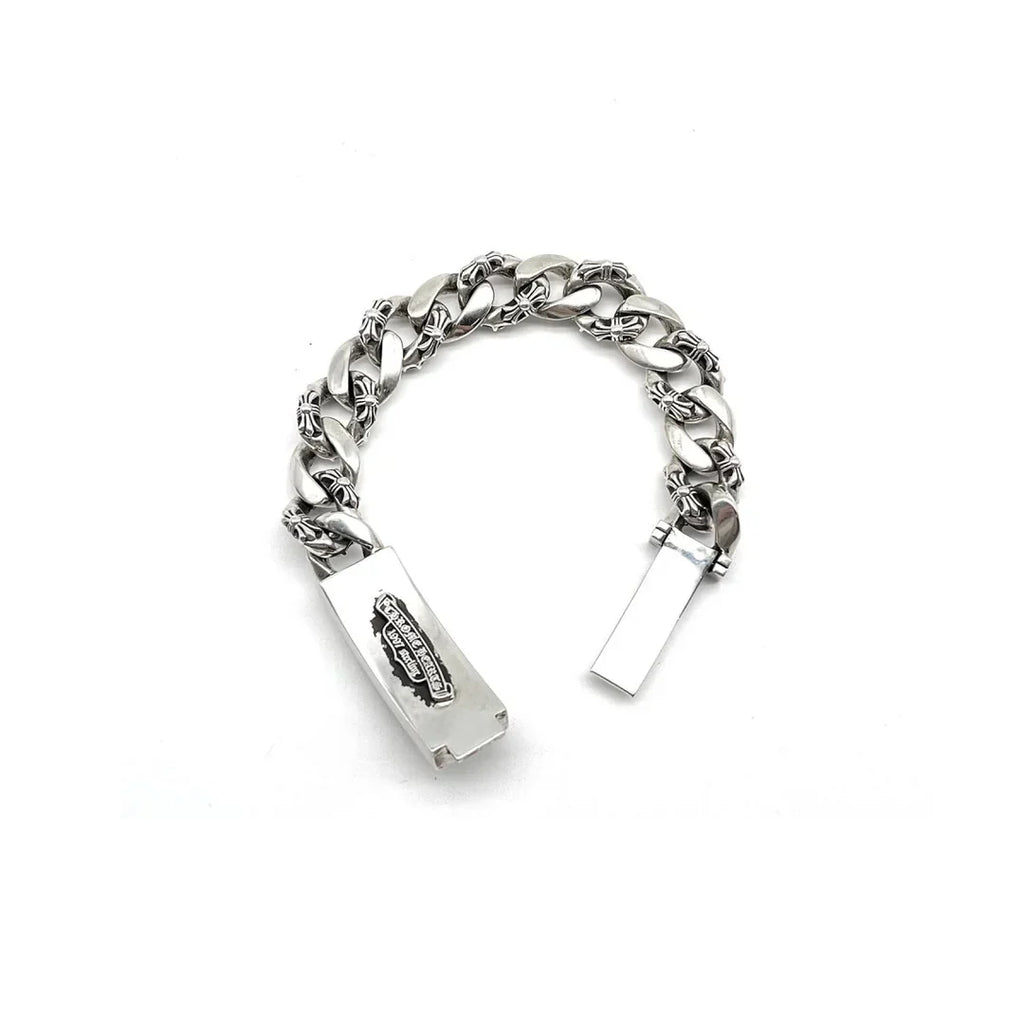 Chrome Hearts DAGGER ID FANCY LINK CLIP BRACELET -9