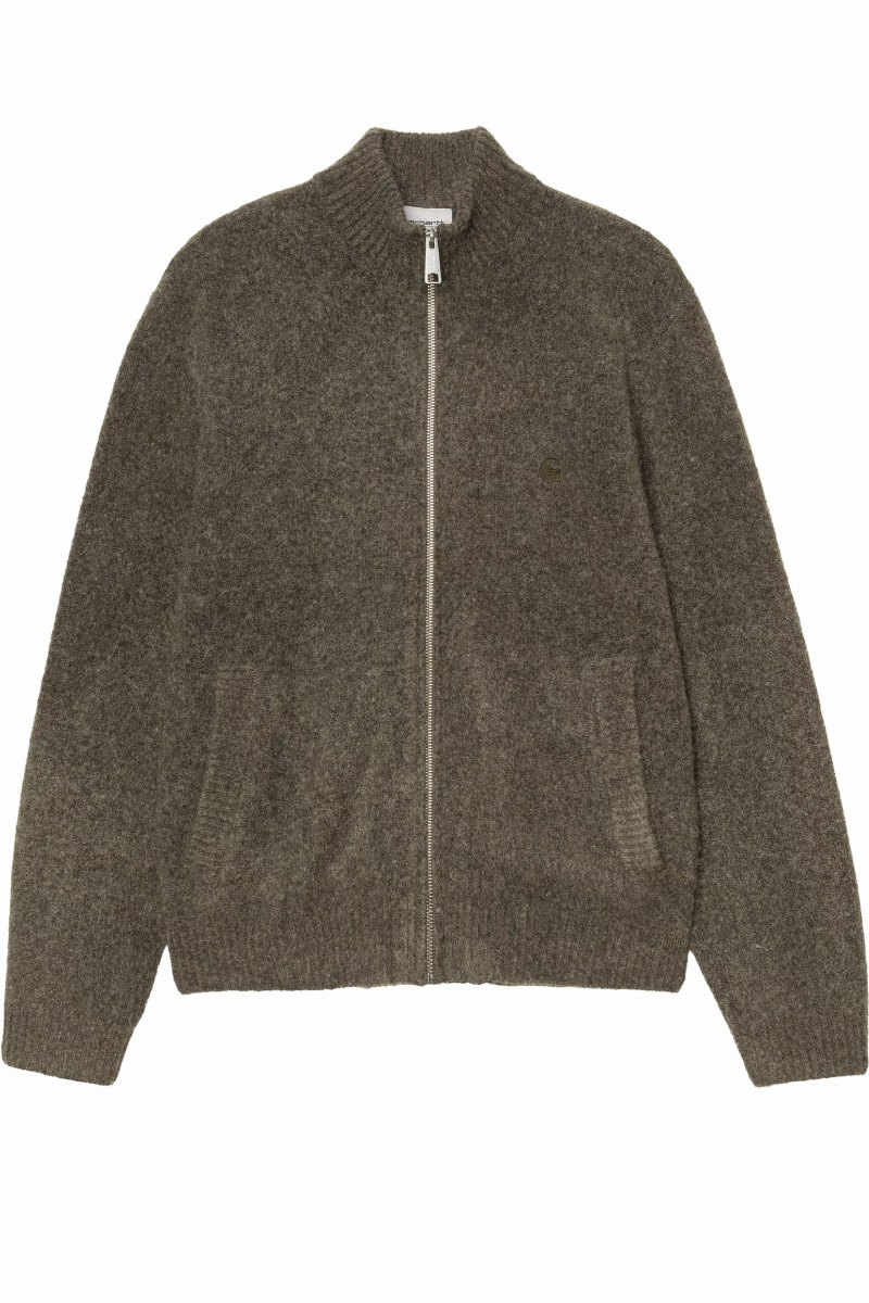 CARHARTT WIP CURTIS SWEATER JACKET Tangled Shungite