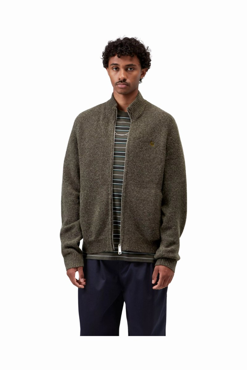CARHARTT WIP CURTIS SWEATER JACKET Tangled Shungite