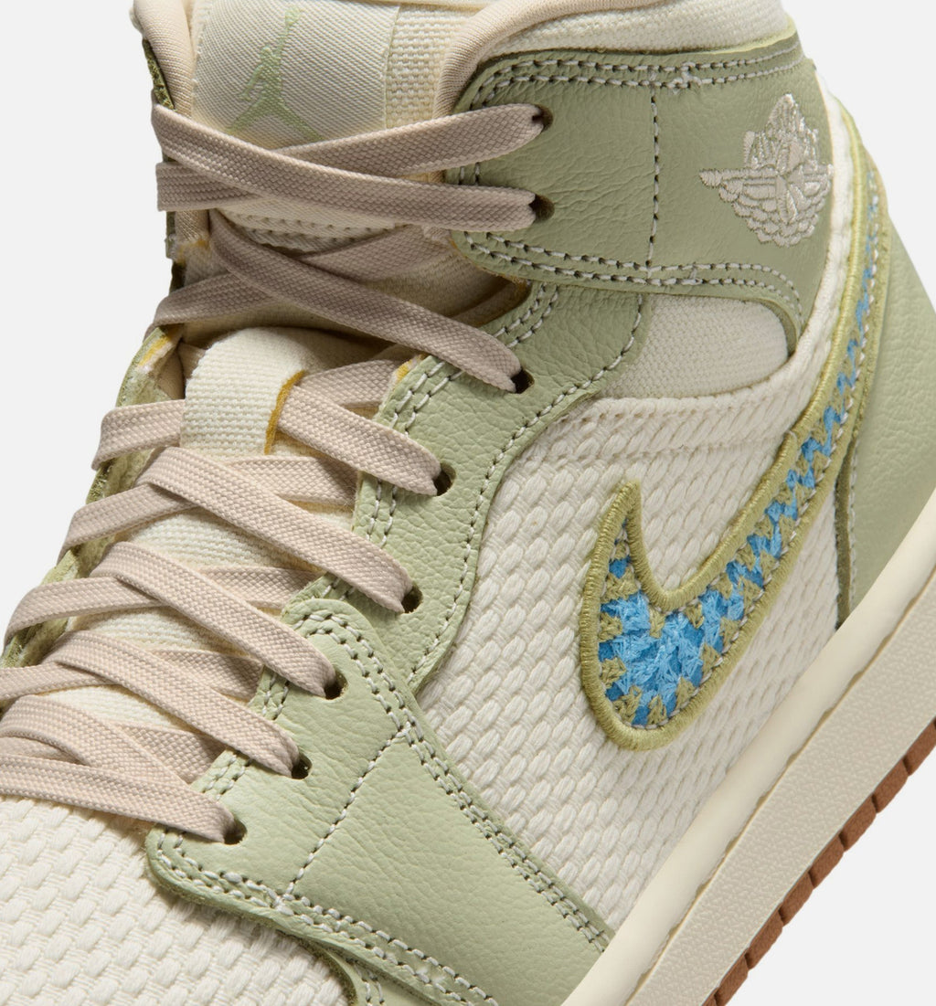 Air Jordan 1 Mid SE Women's Shoe – Olive Aura/Pearl White/Lawn