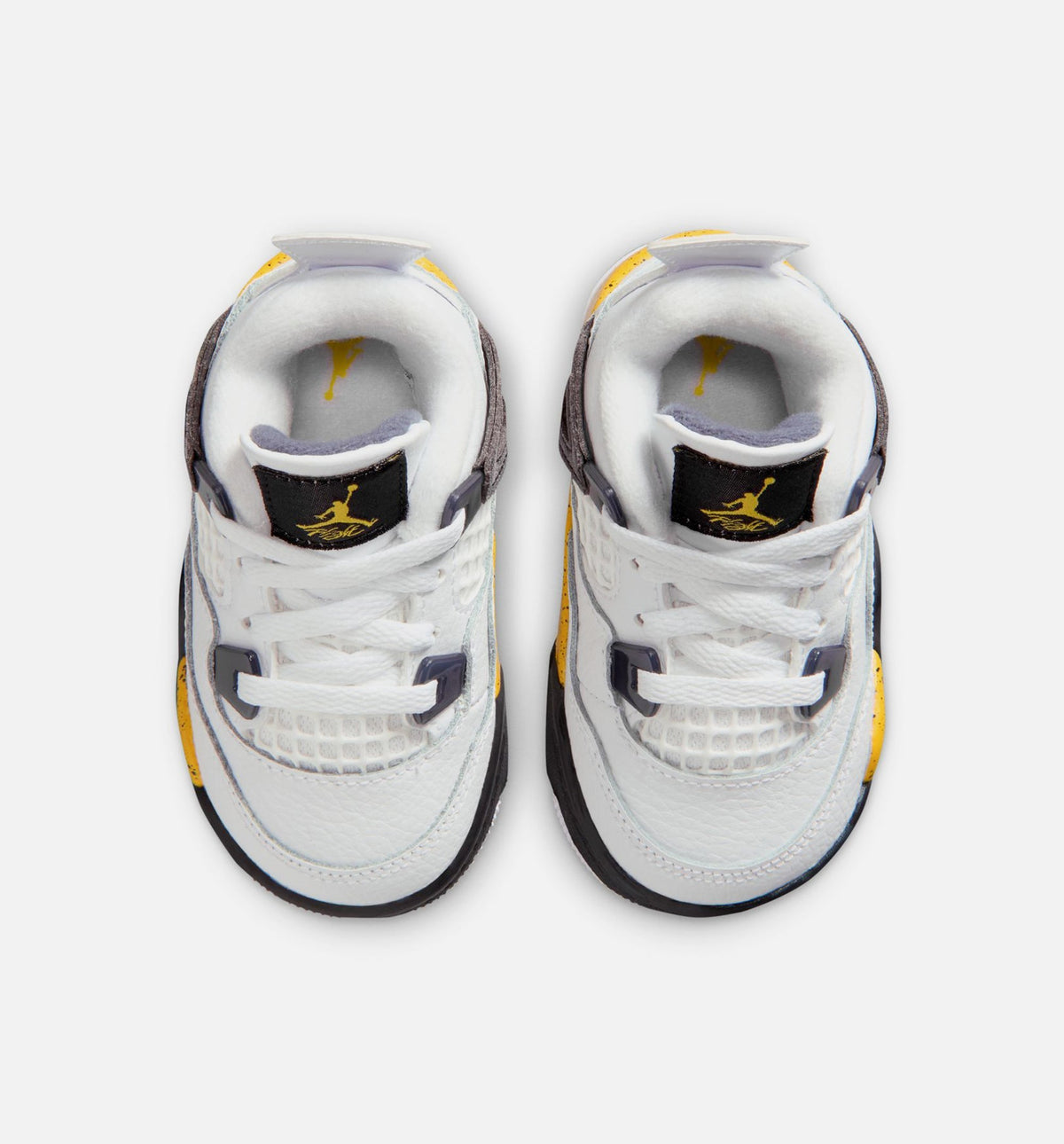 Air Jordan 4 Retro Rare Air Tour Yellow Baby & Toddler Sneakers - White / Dark Blue-Grey / Black / Tour Yellow