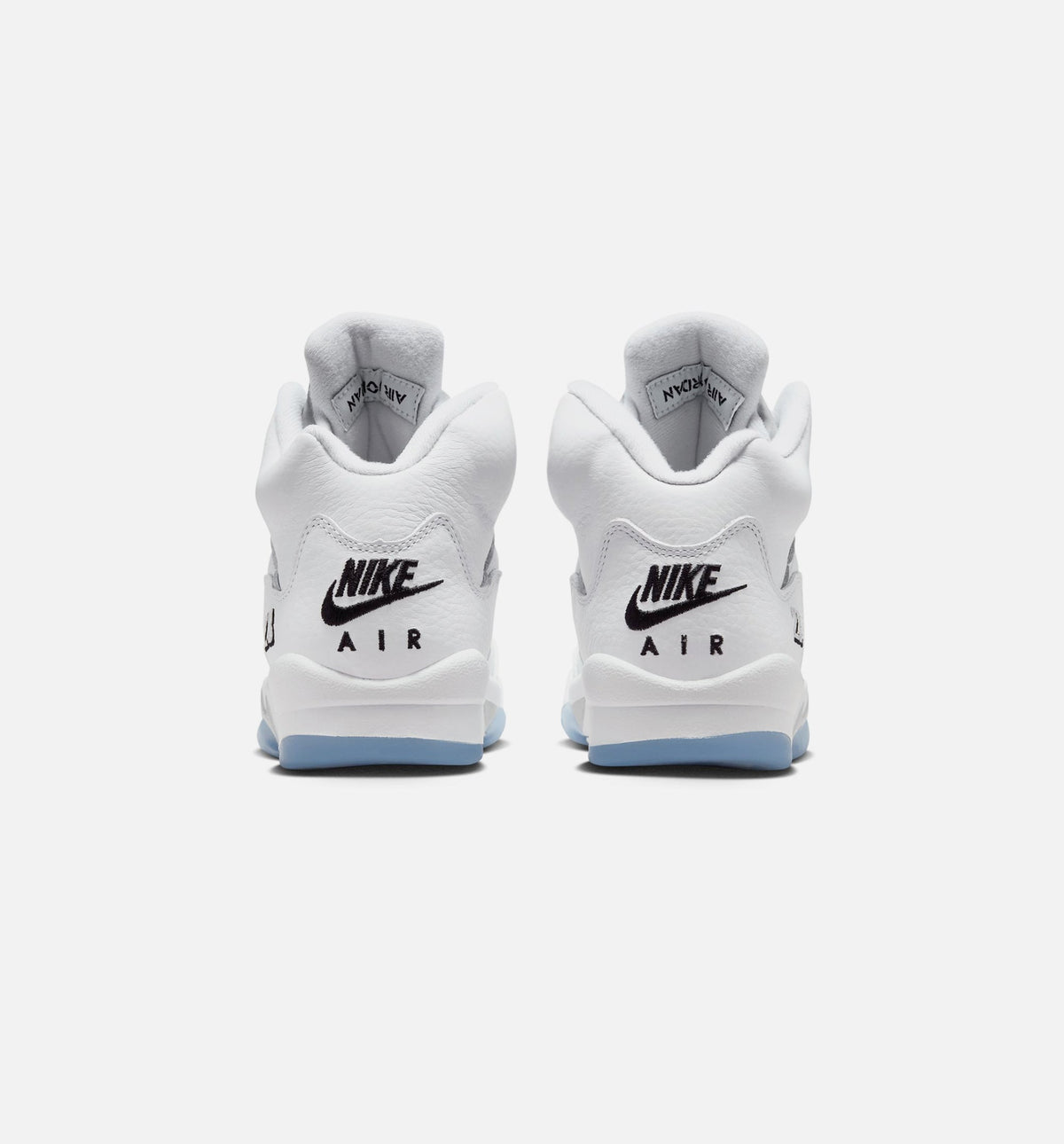 Air Jordan 5 Retro OG White Metallic Grade School Shoe - White/Black/Metallic Silver