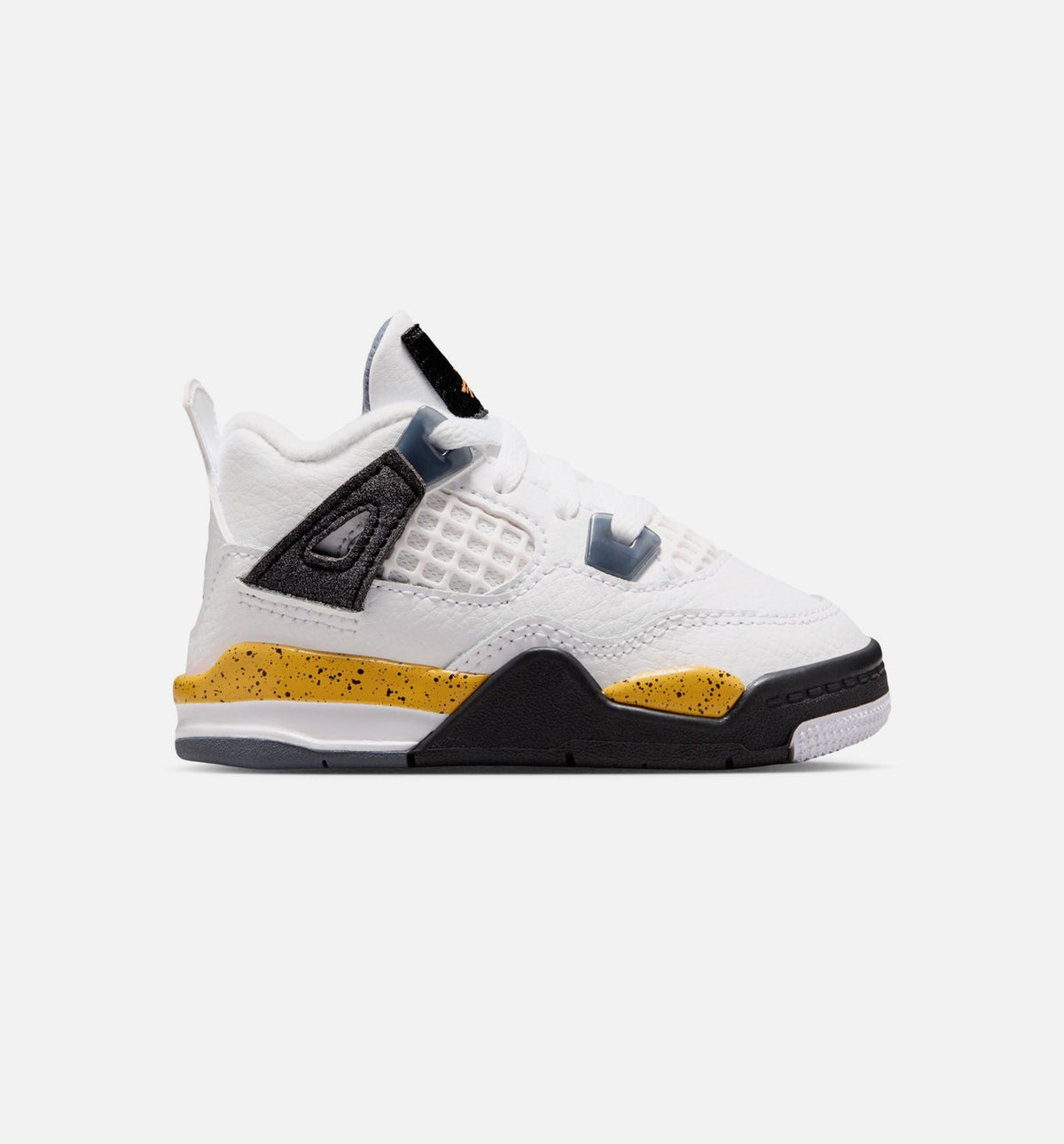 Air Jordan 4 Retro Rare Air Tour Yellow Baby & Toddler Sneakers - White / Dark Blue-Grey / Black / Tour Yellow