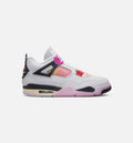 Air Jordan 4 Retro Comic Men's Lifestyle Shoes - Off White / Fire Pink / Anthracite