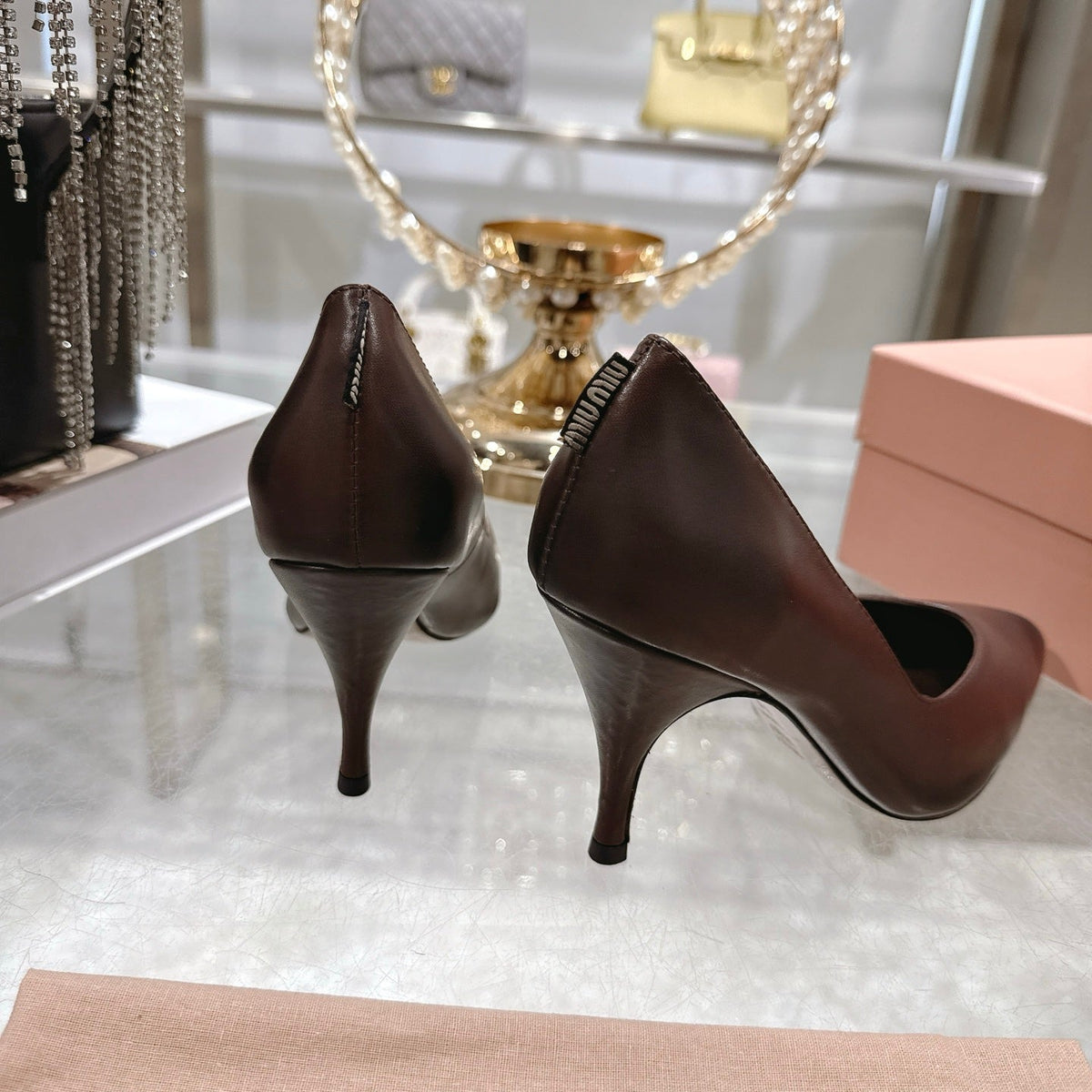 Miu Miu Pointed Toe Classic Pumps – Spring 2026 Collection