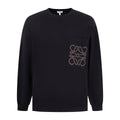 Loewe Anagram Sweater In Cotton Blend Black