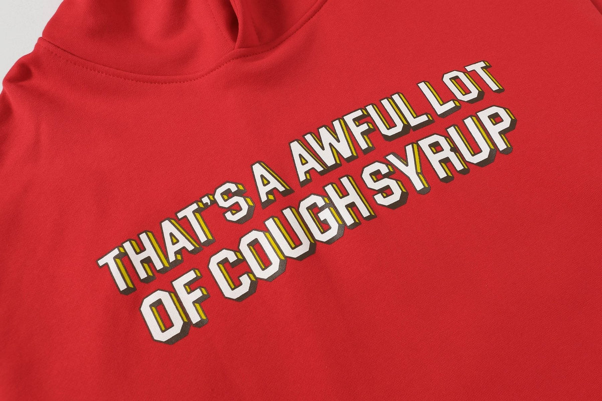THAT'S A AWFUL LOT OF COUGH SYRUP Angel Tears Graphic Hoodie