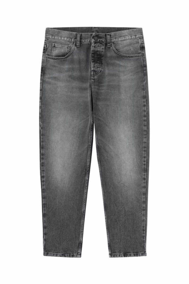CARHARTT WIP NEWEL PANT Black Marble Used Wash