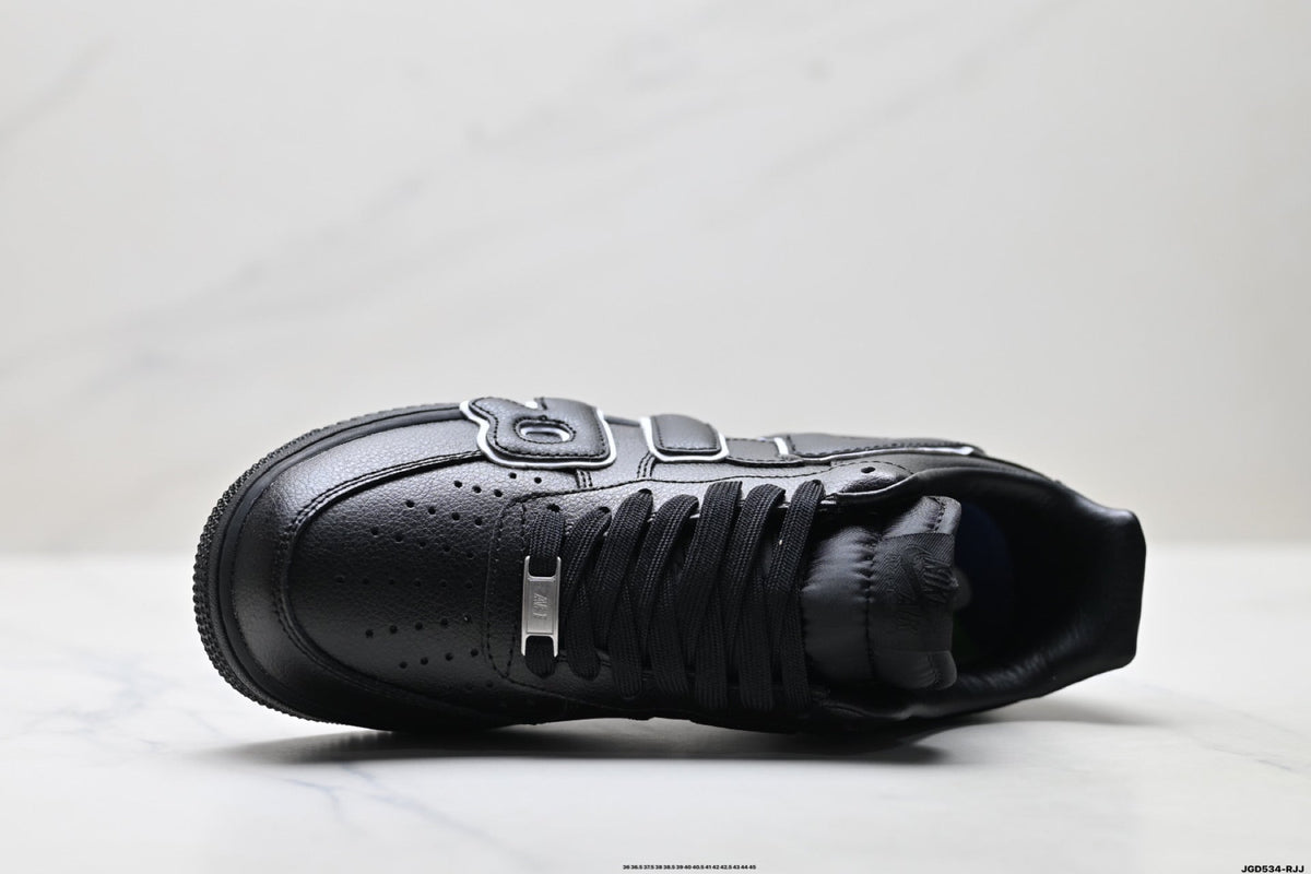 Nike Air Force 1 Low Black Outline Graphic Unisex Sneakers Style 20