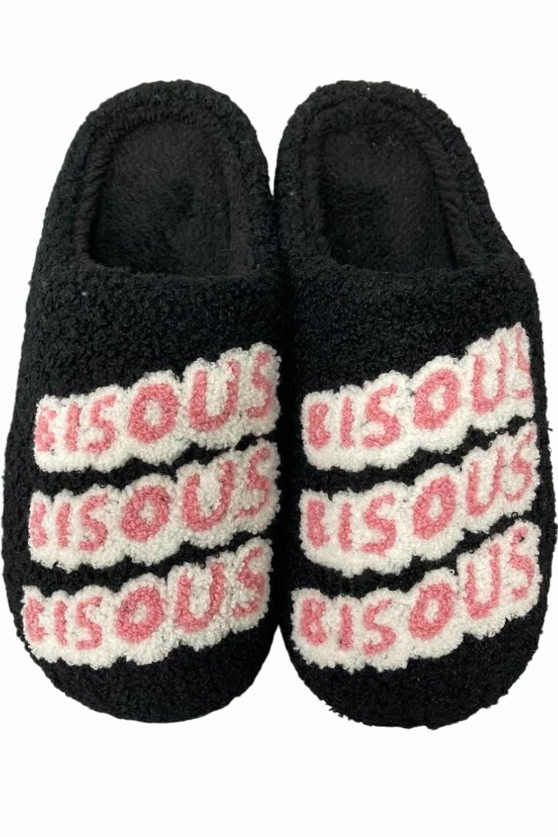 BISOUS SKATEBOARDS SLIPPERS SONICS Black