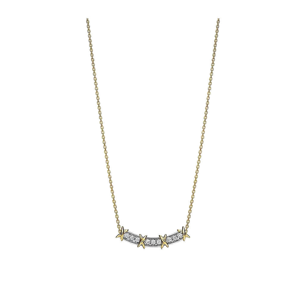 Tiffany Style Smile 18K Gold-Plated Necklace