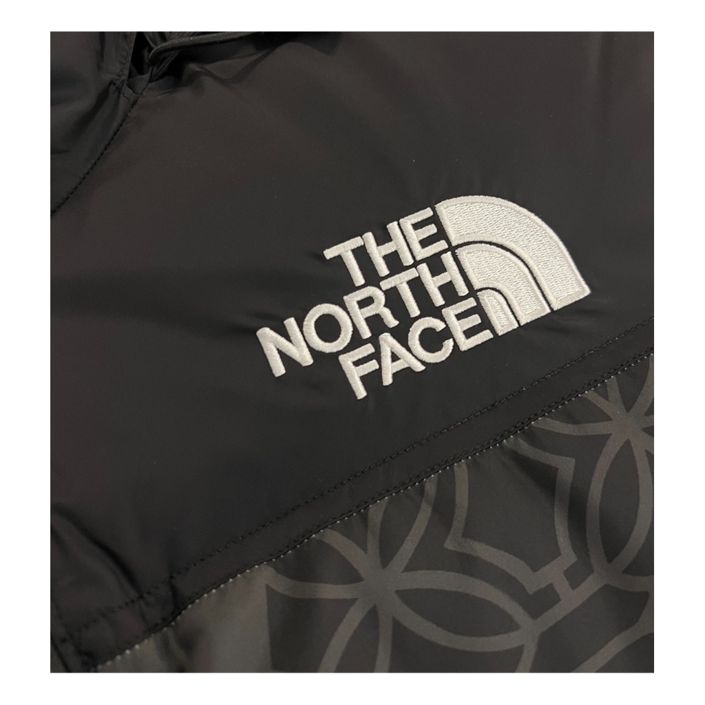 The North Face 1996 Nuptse Patterned Down Puffer Jacket - Black