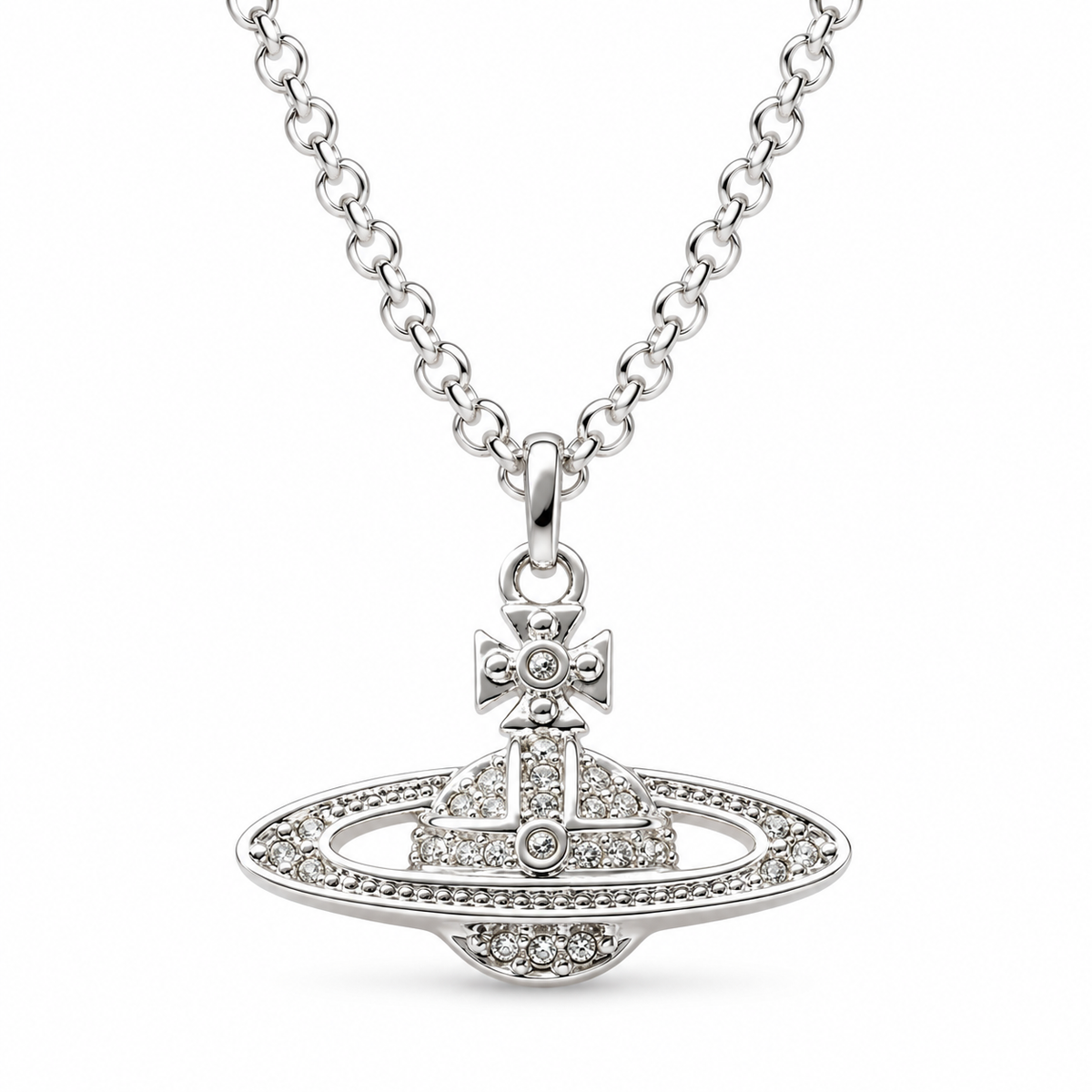 Vivienne Westwood Style Layered Chain Orb Necklace