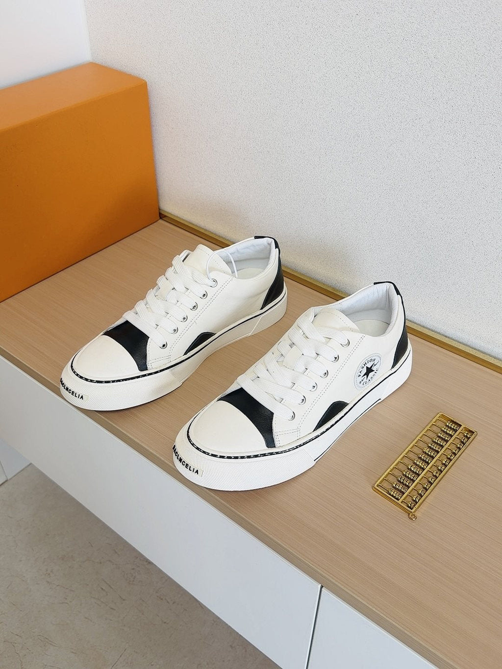 Converse White and Black Low-Top Sneakers