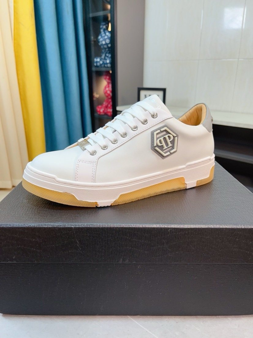 Philipp Plein White Gum Sole Sneakers