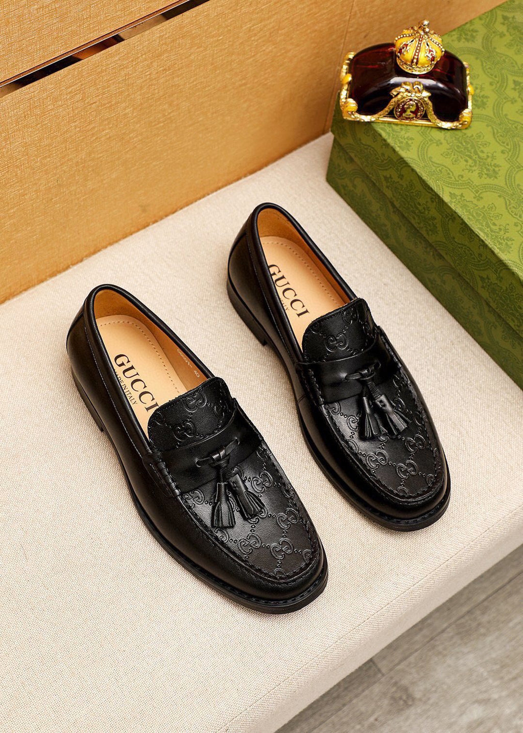 Gucci Black Tassel Loafers