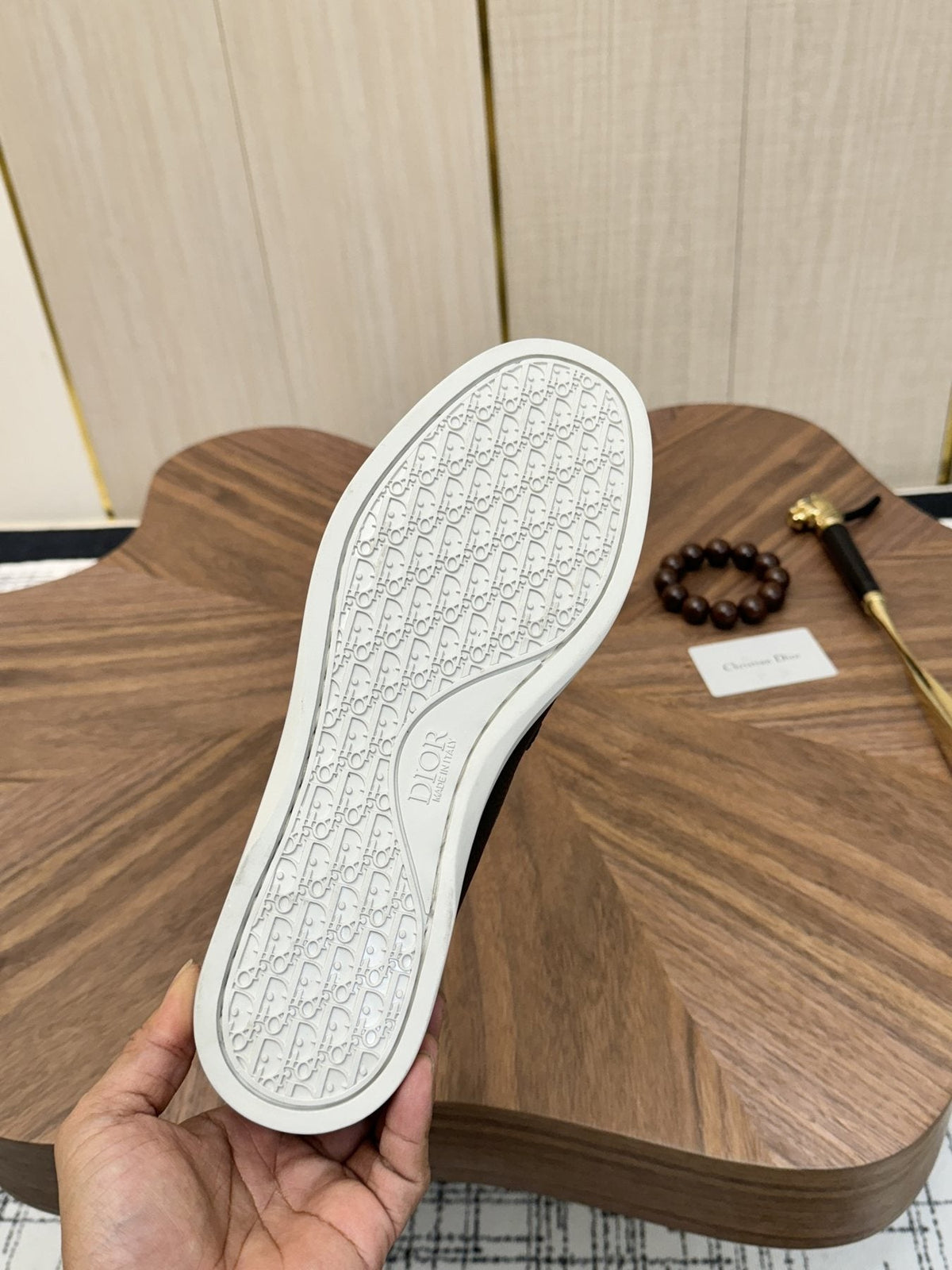 Dior Men's Contrast-Sole Slip-On Loafers - Leather Lining