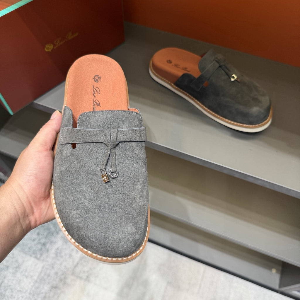 Camel Tan Backless Mule Loafers