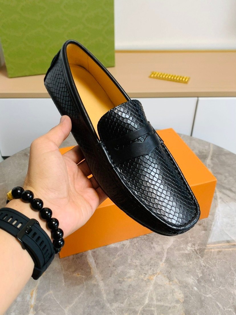 Louis Vuitton Textured Penny Loafers