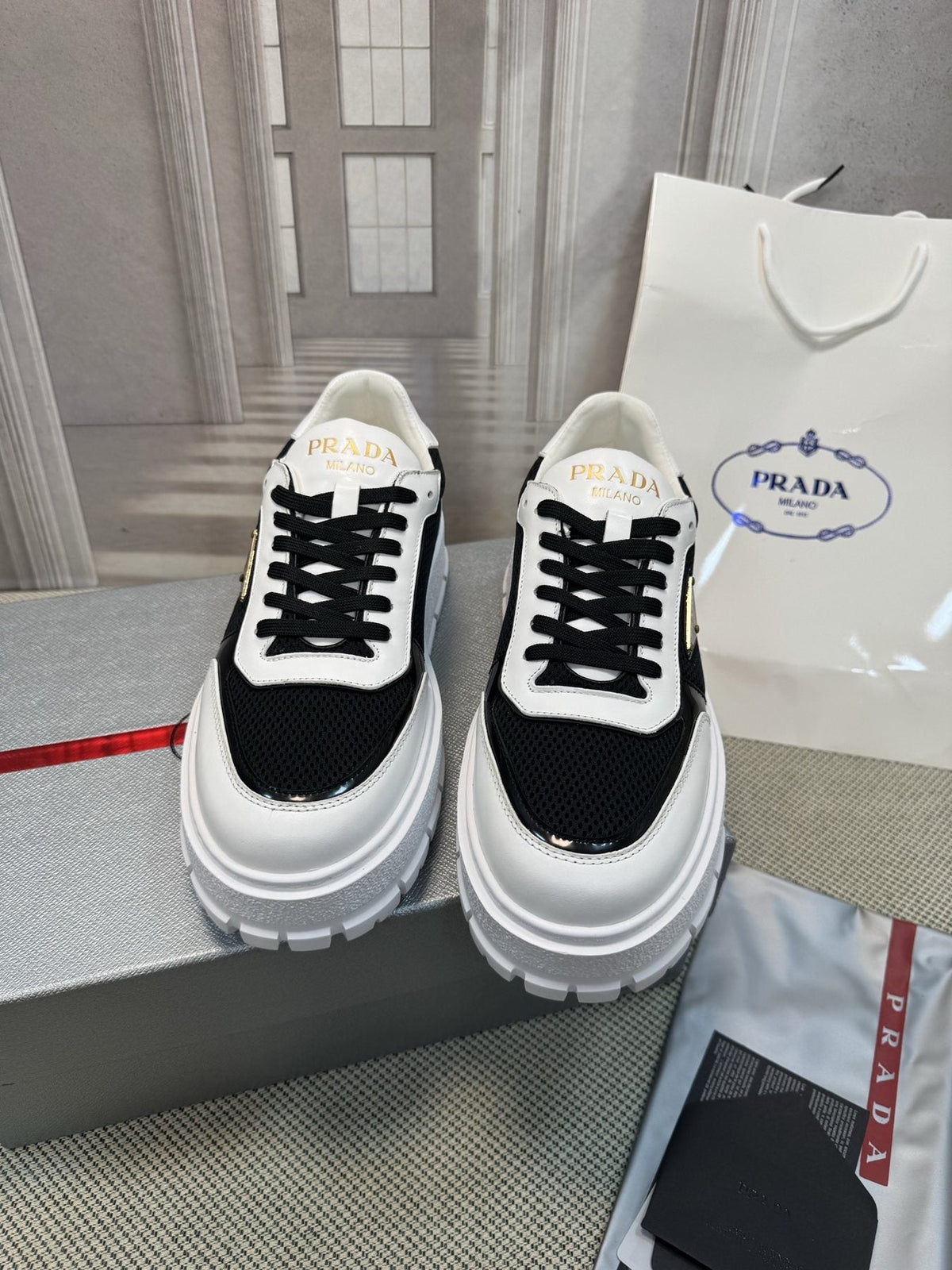 Prada Lug Sole Sneakers