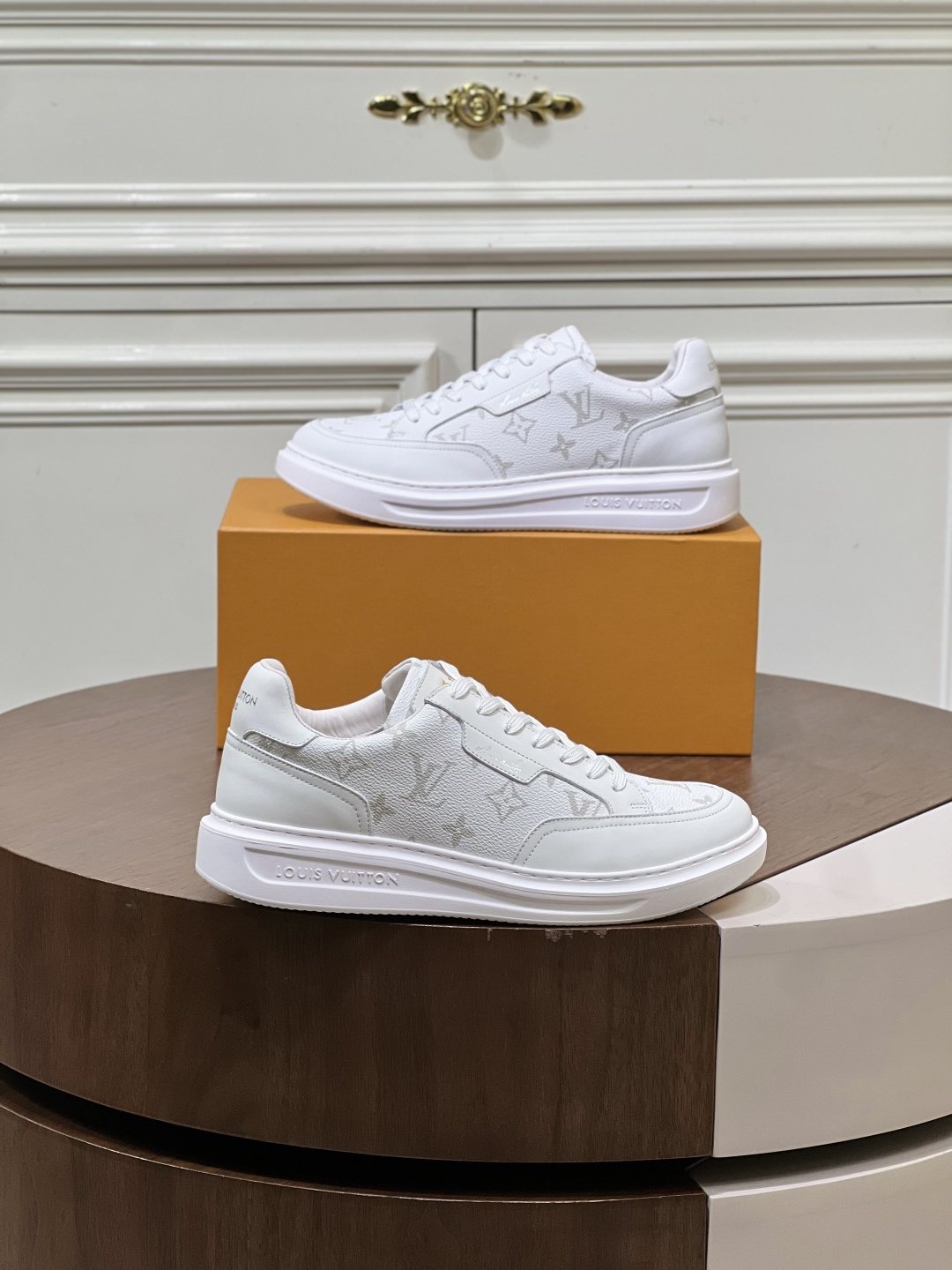 Louis Vuitton Textured Low-Top Sneakers
