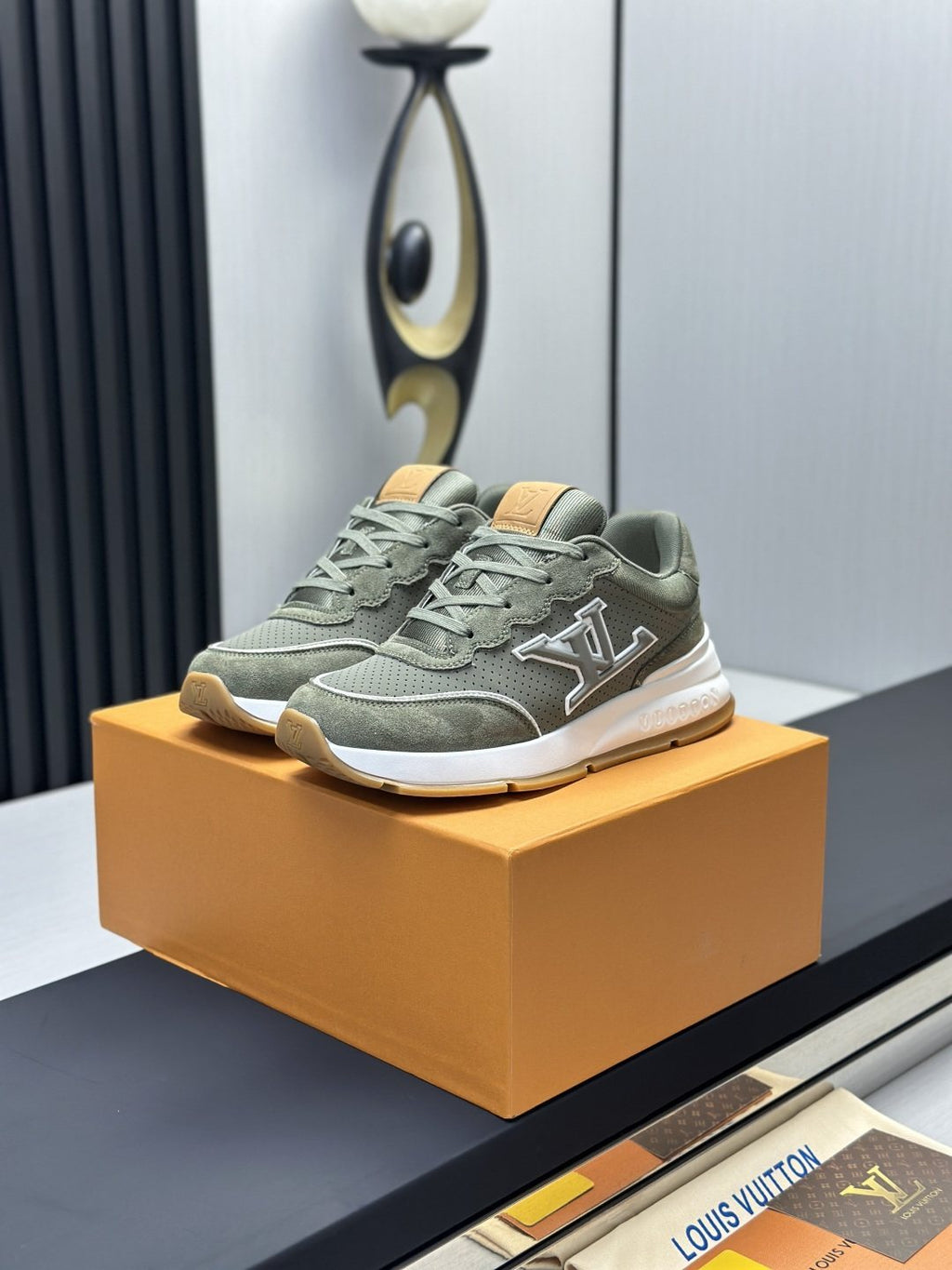 Louis Vuitton Low-Top Lace-Up Sneakers