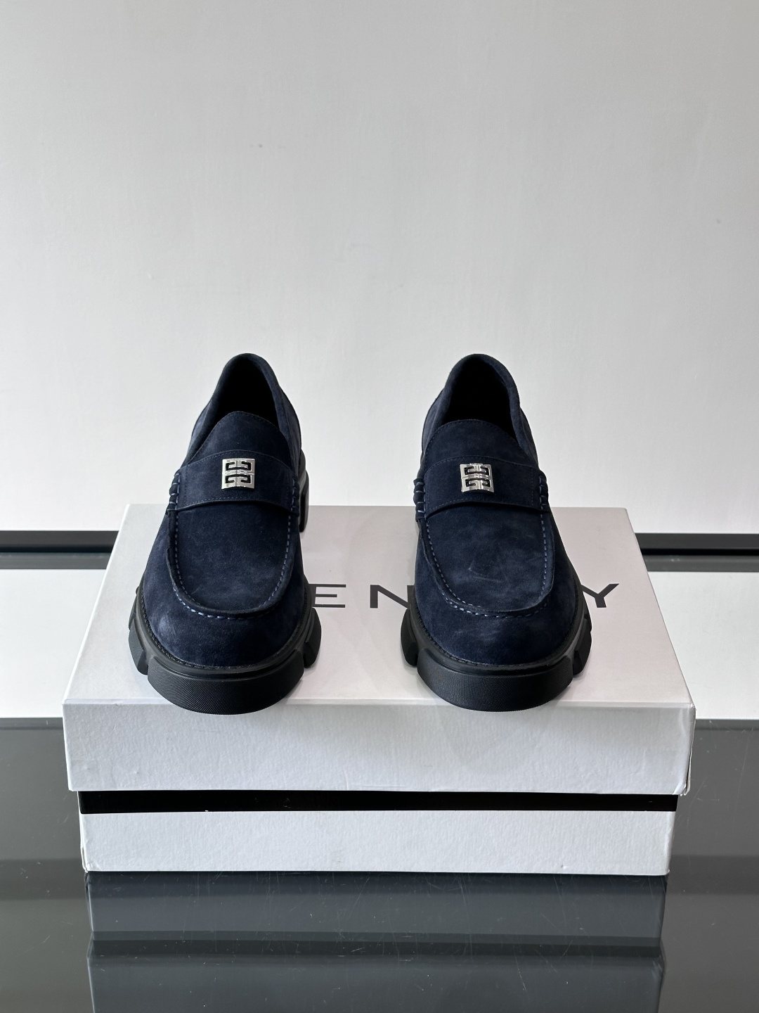 Givenchy Men's Suede Lug-Sole Loafers