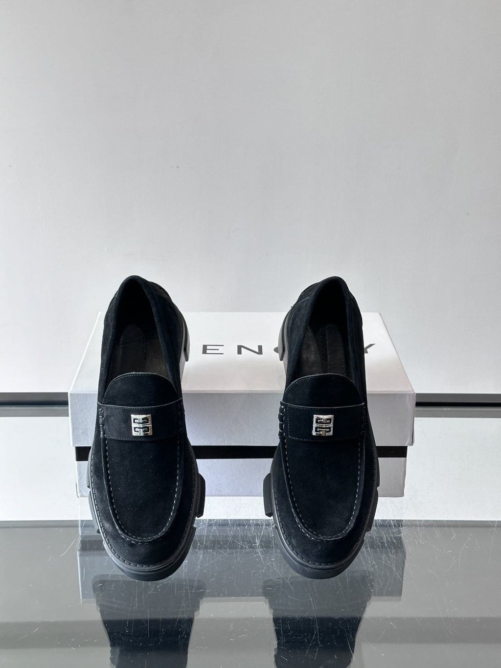 Givenchy Men's Suede Lug-Sole Loafers
