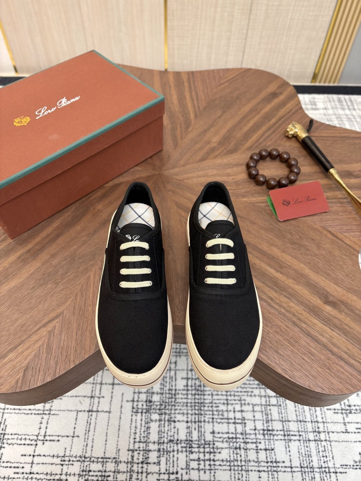 Loro Piana Low-Top Canvas Sneakers