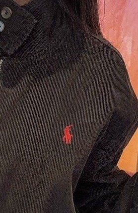 Ralph Lauren Black Cotton Embroidered Emblem Zip-Front Jacket