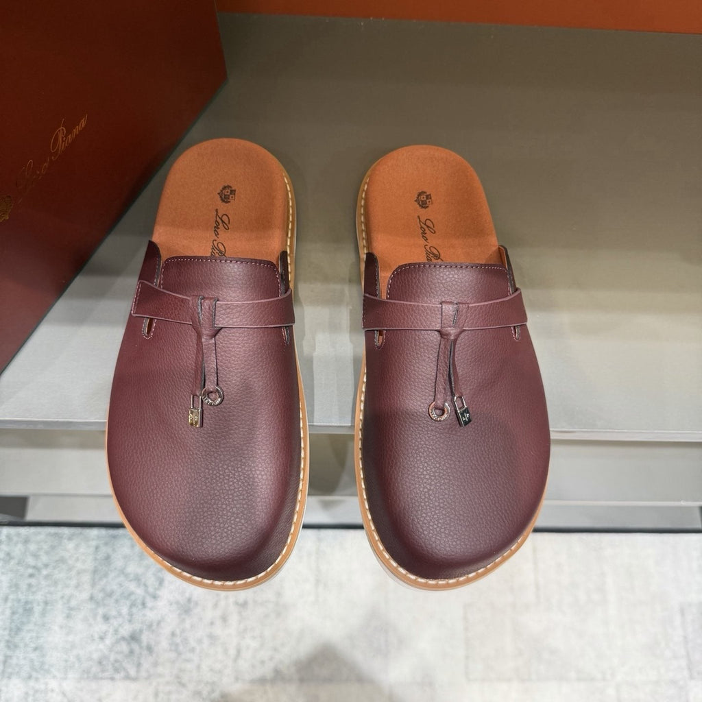 Loro Piana Textured Mule Loafers