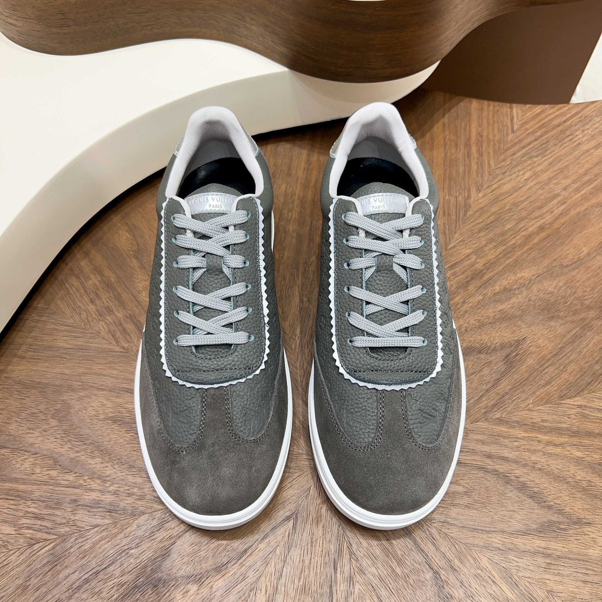 Louis Vuitton Embossed Low-Top Sneakers - Contrast Stitching