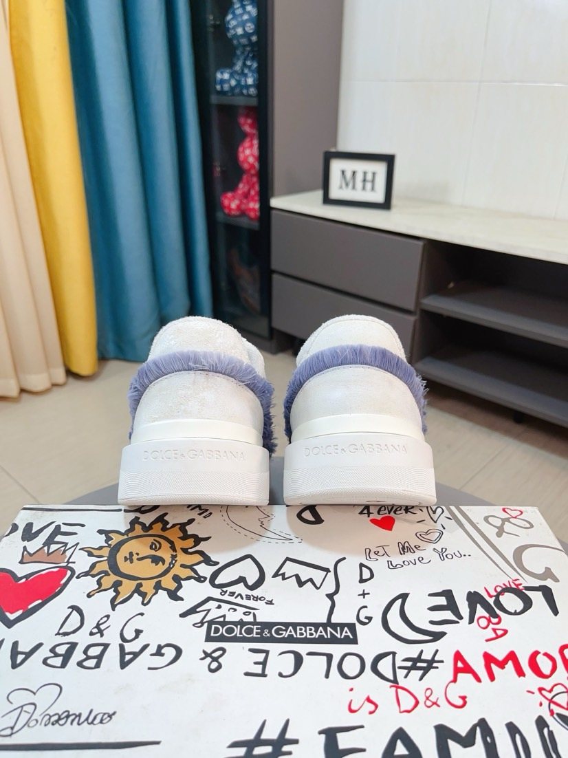 Dolce & Gabbana Contrast-Trim Low-Top Sneakers