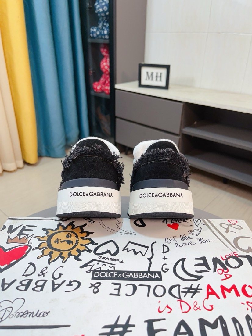 Dolce & Gabbana Contrast-Trim Low-Top Sneakers